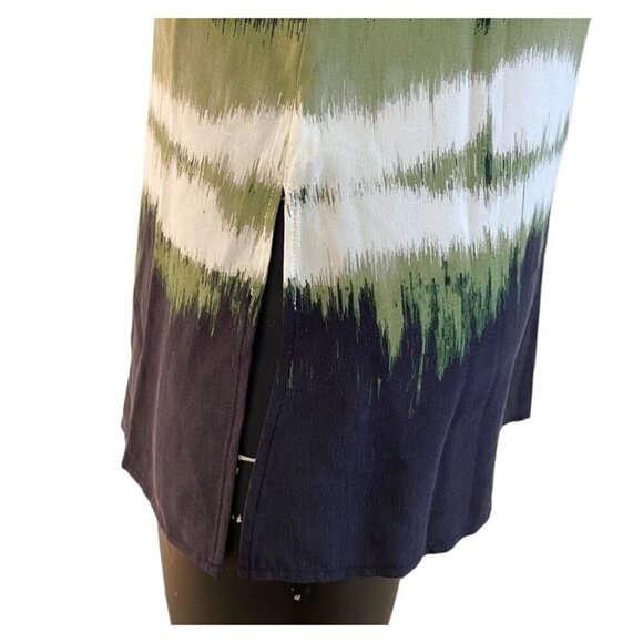 NEW BEC & BRIDGE Longline Riptide Green Ombre Silk Top Size Small - Picture 6 of 8